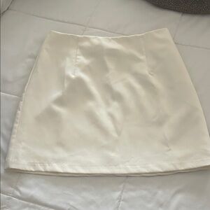 Forever 21 Cream Mini Skirt